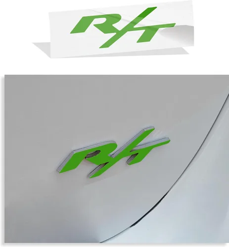 Vista 26 de R/T Emblema de Superposición Adhesivo - 2011-2026 Durango R/T (Naranja Brillante)