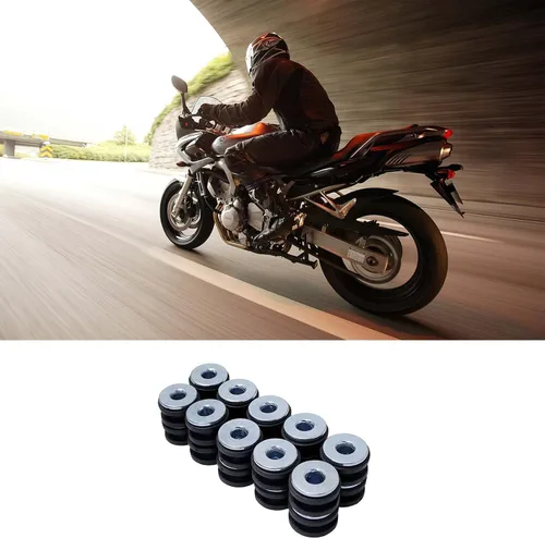Vista 3 de Juego de arandelas de goma universales para motocicleta M6, 40 piezas, carenado, arandela amortiguadora, cojín de alivio de presión