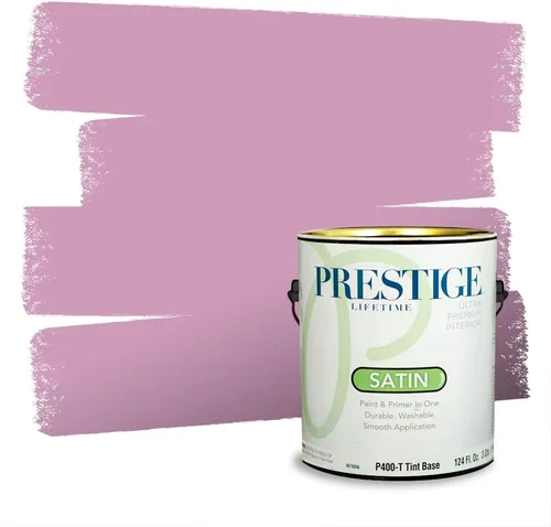 Vista 401 de Prestige Paints Pintura exterior e imprimación en uno, 1 galón, plano, coincidencia comparable de Valspar* Amber Rose*