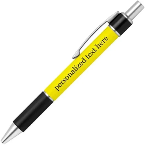Vista 13 de Bolígrafo personalizado – Nombre o mensaje personalizado – Colores o impresiones – Regalo de papelería, suministros para la escuela de negocios