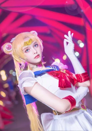 Vista 5 de DAZCOS Diadema dorada para mujer, tiara de cosplay de resina (forma de luna)