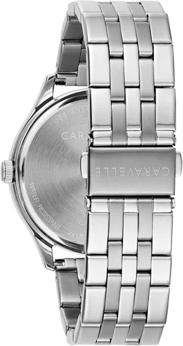 Vista 3 de Caravelle Mens Dress Quartz Coin Edge Bezel Watch