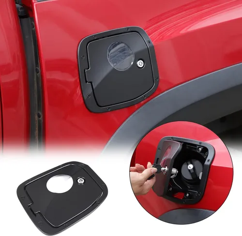 Vista 11 de HAPPYHORSE Tapa de Repuesto para Tanque de Combustible con Cerradura Antirrobo Compatible con Toyot@ Tacoma 2016-2022 Tapa Decorativa de Llenado