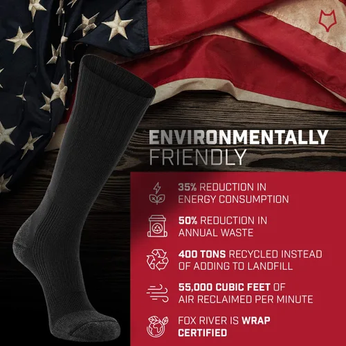 Vista 6 de FoxRiver Men's Wick Dry Maximum Medium-Weight Military Mid-Calf Socks