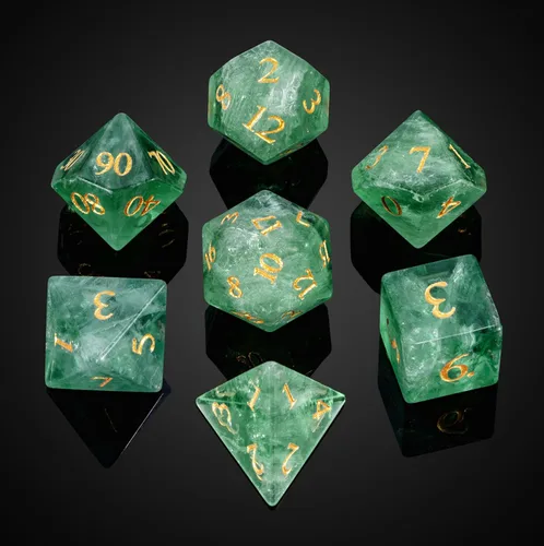 Vista 51 de UDIXI Juego de dados de piedras preciosas de amatista, dados DND de piedra de cristal D&D con estuche de regalo para juegos de rol y juegos de mesa