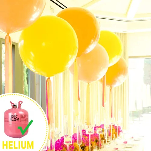 Vista 431 de PartyWoo 50 globos de látex color piel albaricoque, globos de helio boho de Albaricoque-f05