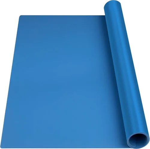 Vista 25 de Tapete de silicona extra grande, tapete de silicona para encimera de cocina, isla, mesa de comedor, protector de encimera, tapete resistente al Negro