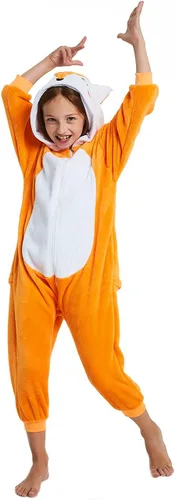 Vista 6 de ABENCA Pijama de forro polar para niños, diseño de zorro