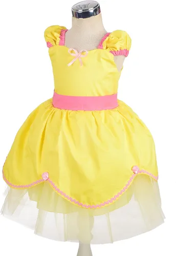 Vista 3 de Lito Angels Disfraz de princesa de verano para niñas pequeñas con accesorios