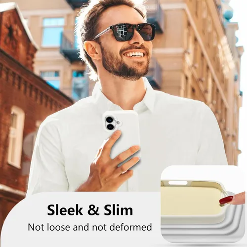Vista 569 de Funda magnética de silicona para iPhone 13 Pro, color blanco antiguo [Compatible con Magsafe] [Forro de microfibra suave antiarañazos], funda