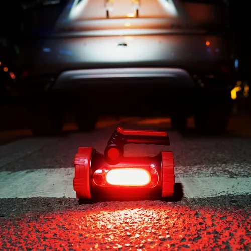 Vista 6 de Anhay Linterna LED recargable para campamento, linterna regulable con gancho, foco impermeable para emergencias de huracanes, al aire libre