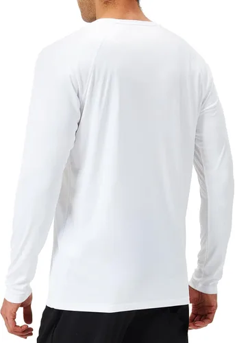 Vista 3 de NAVISKIN - Camisas de protección contra erupciones para hombre, camisetas de natación FPU 50+ con protección solar ultravioleta, de manga larga