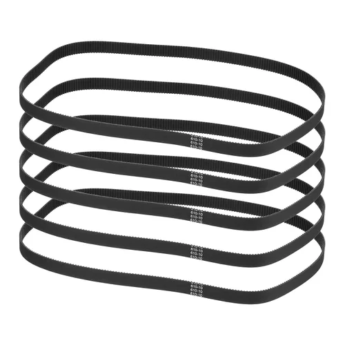 Vista 54 de MECCANIXITY 3.780 in GT-2 correa dentada, 5pcs 0.354 in ancho 0.079 in paso impresión 3D GT-2 correa dentada caucho de bucle cerrado, negro