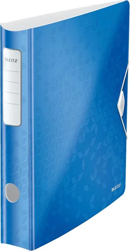 Vista 13 de LEITZ 11060036 – Archivo de palanca Polyfoam 180º Curvo con Cierre de Goma Active Wow DIN A4 2.953 in Azul Metálico
