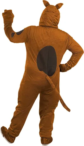 Vista 3 de Disfraz de Scooby Doo de lujo para adultos, disfraz de personaje de Scooby-Doo para Halloween