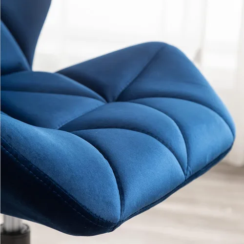 Vista 14 de Roundhill Furniture Eldon Diamond - Silla de oficina giratoria ajustable con diseño capitoné, color gris y azul