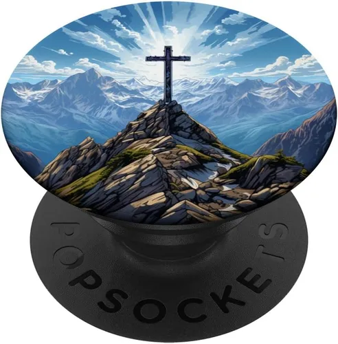 Vista 6 de Summit Cross Hiking Landscape PopSockets MagSafe PopGrip for iPhone