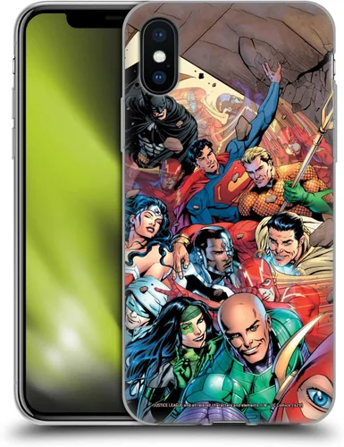 Vista 181 de Head Case Designs Funda de gel con licencia oficial de la Liga de la Justicia DC Comics #10 Darkseid War Comic Book Cover