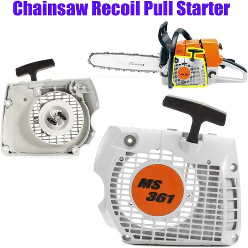 Vista 4 de Conjunto de arranque de retroceso de retroceso para motosierra Stihl MS341 MS361 Repuesto de pieza # 1135 080 2102/11350802102