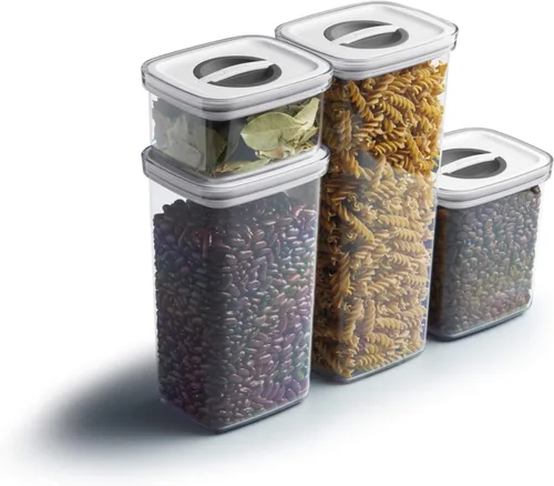 Vista 8 de MasterClass Smart Seal - Recipiente hermético para almacenamiento de alimentos, plástico, transparente, 1,3 litros