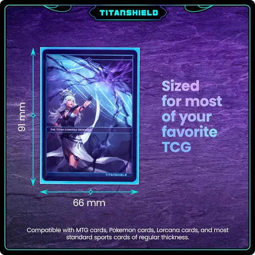 Vista 4 de TitanShield - Fundas Premium para Cartas Compatibles con Pokémon, One Piece, Lorcana, Flesh & Blood y Magic The Gathering MTG