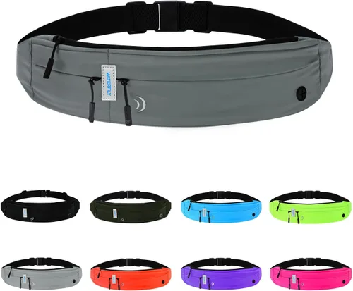 Vista 10 de WATERFLY Cinturón Riñonera para Correr: Paquete de Cintura para Corredor Maratón Jogging Deporte Ejercicio Fitness Soporte de Teléfono Cinturón