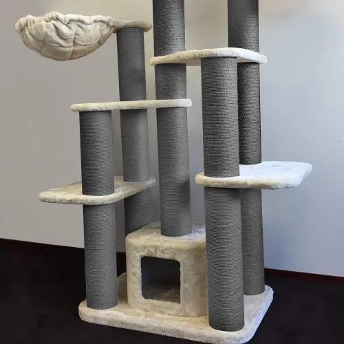 Vista 7 de Cuerda de sisal de 0.236 in para rascador de gatos, reparación y reemplazo del poste rascador de gatos, muebles rascadores de bricolaje – árbol
