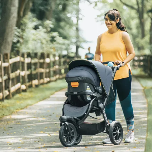Vista 12 de Chicco Activ3 - Cochecito para correr y asiento de coche, sistema de viaje Solar/Grey, infant car seat and stroller combo, foam-filled tires, UPF