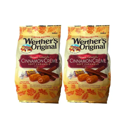 Vista 17 de Werther's Original - Golosinas duras rellenas de manzana caramelizada, 5.5 oz, paquete de 2