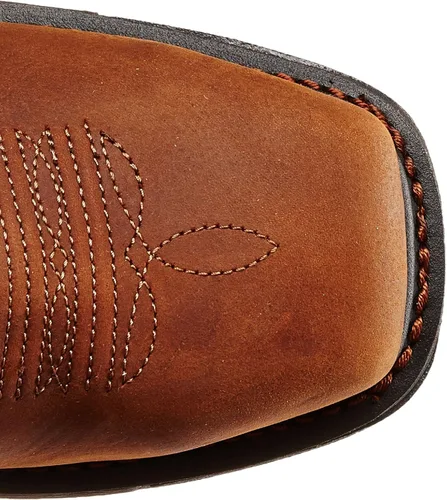 Vista 5 de Carhartt Wellington Cmp1218 - Botas de trabajo de cuero con punta cuadrada de seguridad para hombre, Marrón