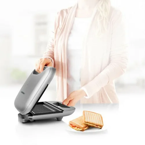 Vista 7 de Sandwichera Grill Princess 01.127003.01.001 Negro Plateado 750 W