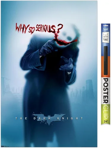Vista 16 de Trends International DC Comics - Póster de pared de The Dark Knight - The Joker - Why So Serious, 14.725 x 22.375 pulgadas, versión enmarcada
