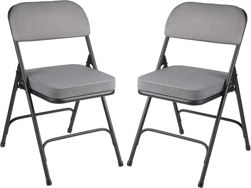 Vista 16 de OEF Furnishings Serie OEF3200 Sillas plegables de vinilo de alta calidad, resistentes, de grado industrial, asiento ultra acolchado de 2 pulgadas