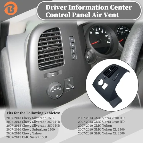 Vista 2 de 19159438 Panel de control de centro de información del conductor compatible con Chevy Suburban Tahoe Silverado GMC Sierra Yukon XL 1500 2500 3500 HD