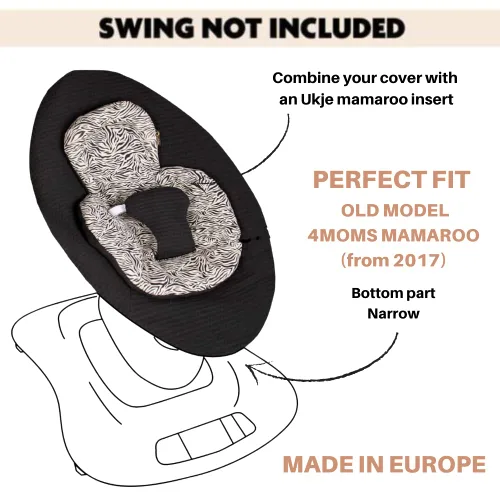 Vista 7 de UKJE Liner Baby Rocker Cover - Compatible con 4moms MamaRoo 4 Old Model Before 2022 - Funda para columpio para bebé, cubierta de gorila - Funda