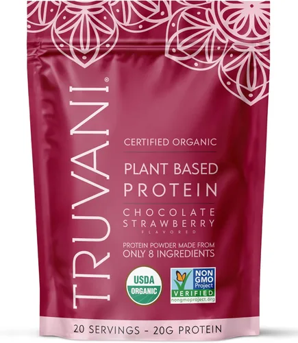 Vista 13 de Truvani Proteína en polvo de guisante vegana Banana Canela 20g de proteína vegetal orgánica 20 porciones Keto Sin gluten ni lácteos Bajo