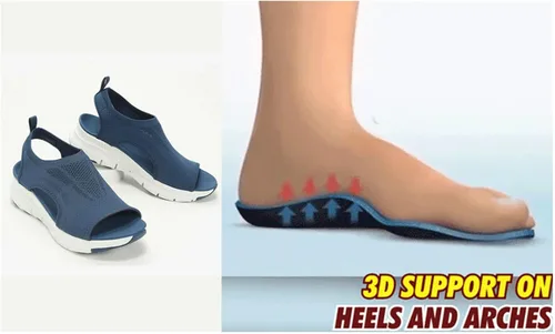 Vista 4 de Libiyi Sandalias deportivas ortopédicas para mujer, sandalias flexibles y lavables, sandalias ortopédicas deportivas para mujer (marrón, 40)