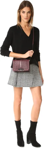 Vista 2 de Rebecca Minkoff Chevron Quilted pequeñas Love Crossbody Wasa superior