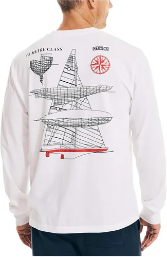 Vista 3 de Nautica Camiseta de manga larga para hombre hecha de forma sostenible