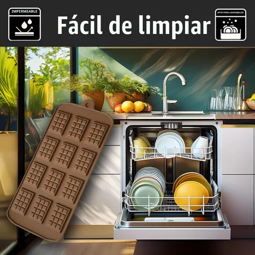 Vista 5 de Juego de 3 moldes de caramelo para chocolate, estilo mini