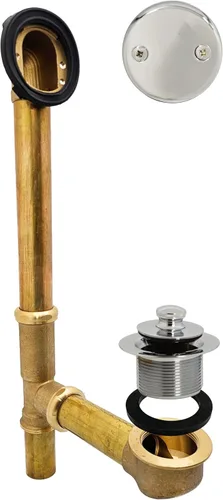 Vista 18 de Westbrass Pull & Drain D3262-62 - Desechos de baño de 14 pulgadas, tubo de calibre 17, negro mate, D3262-62