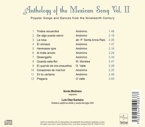 Vista 2 de Antología de la Canción Mexicana Vol. II