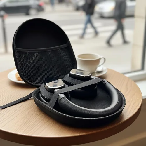 Vista 7 de Auriculares Bluetooth sobre la oreja, auriculares con cancelación de ruido, inalámbricos Bluetooth con micrófono, auriculares sobre la oreja