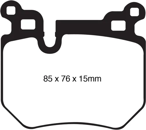Vista 2 de EBC Brakes Redstuff - Juego de pastillas de freno deportivas serie 3000 DP31996C para BMW