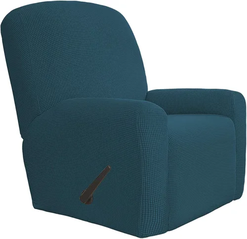 Vista 31 de Easy-Going Funda Elástica para Sofá Reclinable Cobertor de Sofá 4 Piezas Protector de Muebles Sofá Suave con Fondo Elástico Poliéster Spandex Tela