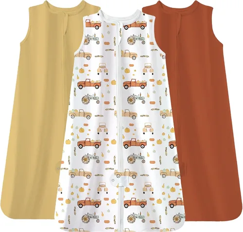 Vista 21 de TotAha Baby Sleep Sacks 3-Pack, 0.5 TOG Wearable Blanket, 3-6-15-24 Months León Boho