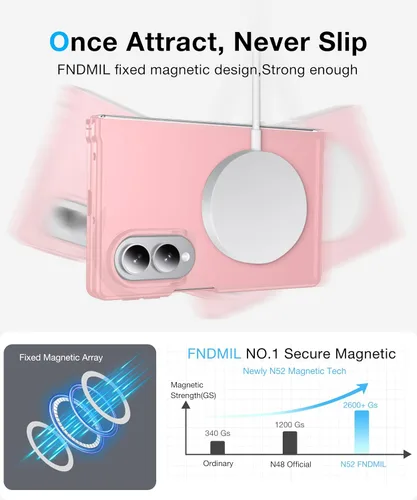 Vista 4 de [NO.1 Magnetic Case for Samsung Galaxy Z Fold 8 with MagSafe