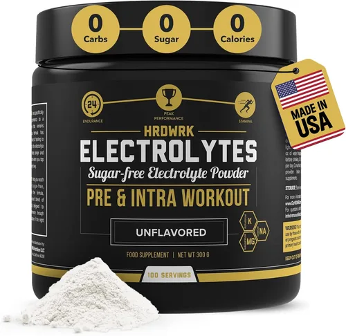 Vista 9 de MMA Nutrition HRDWRK Electrolytes Powder, Magnesium & Potassium Sugar-Free