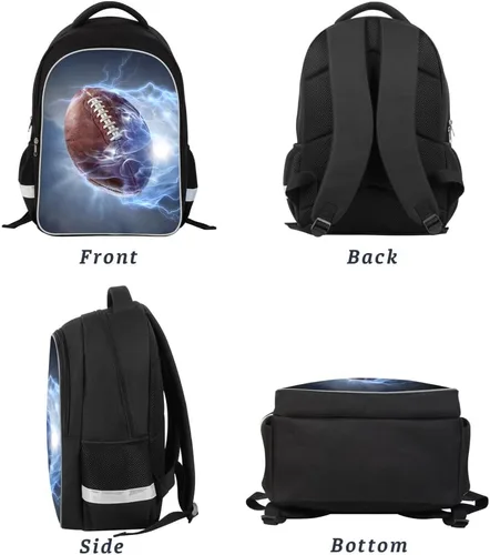 Vista 6 de P ELEGANT PROTECTION Luminous 3D Print School Backpack Large Capacity Lightweight Students Bookbag for Kids