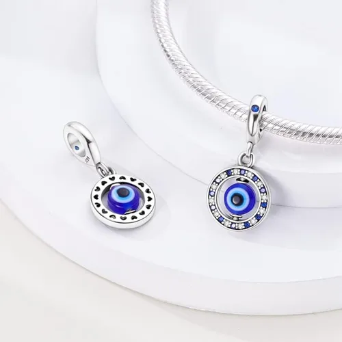 Vista 2 de CYCUFF Abalorios de plata de ley 925 adecuados para collares de dijes, pulseras, abalorios, joyería de regalo para mujer